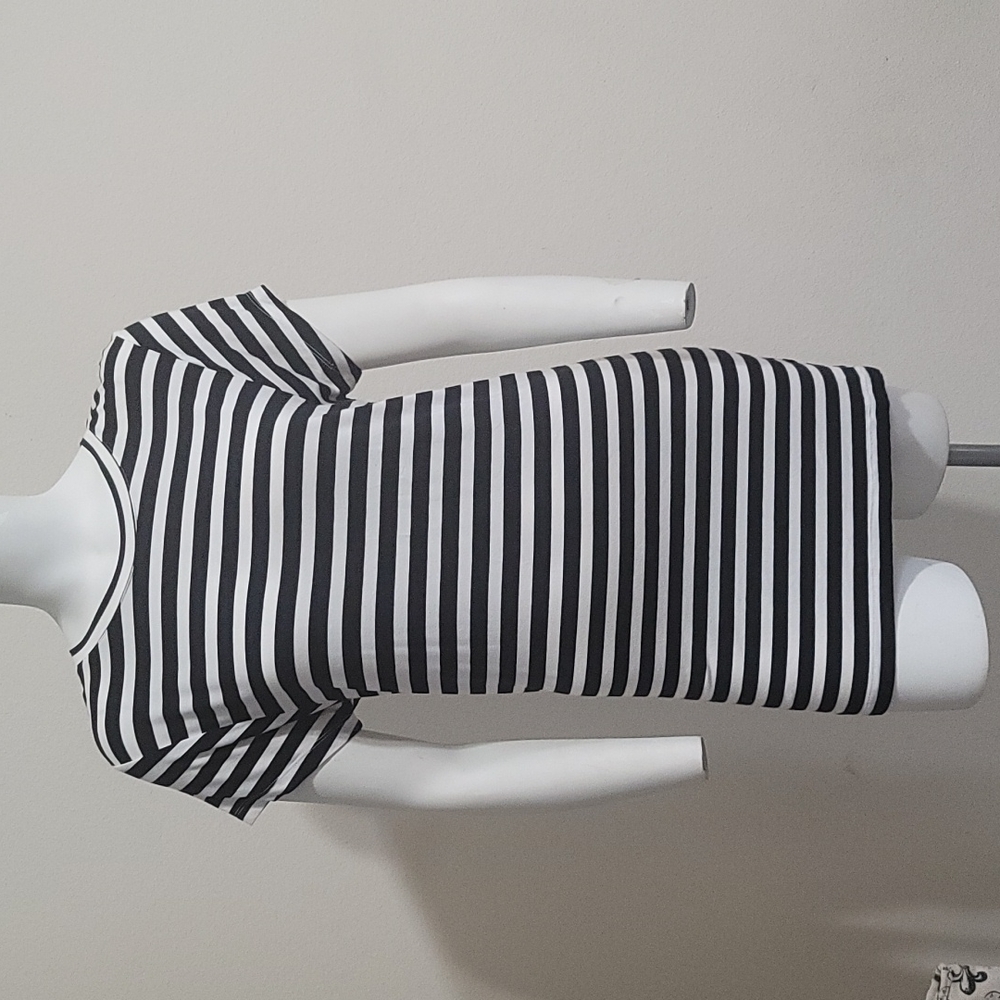 Pow Wow Striped Womens Long Top Size M